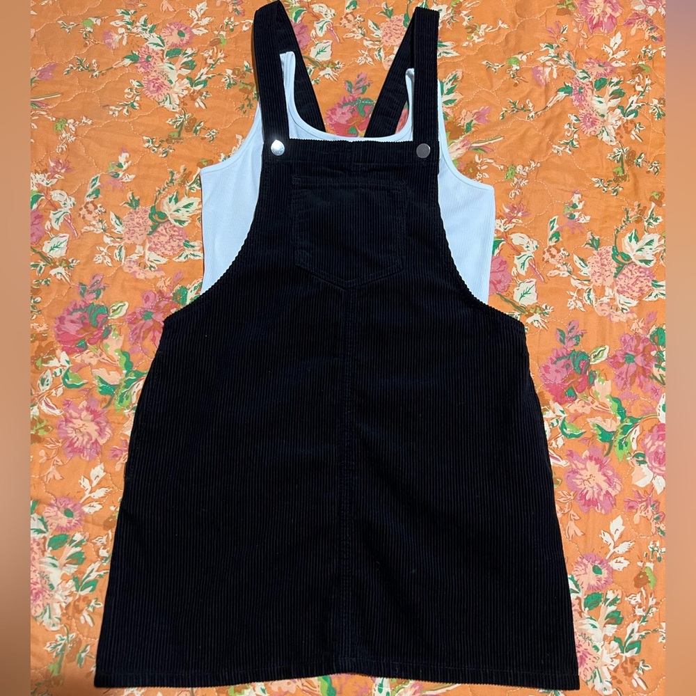 F21 Velvet Overall & Shein Tank Top Bundle
